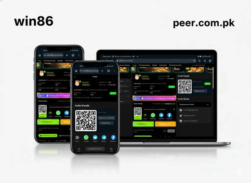 Win86 online casino game Pakistan provides both skill and luck based games.